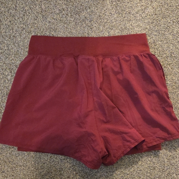Nike Women's Burgundy Athletic Shorts - Picture 2 of 8